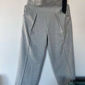 Stylish Gray Pleated Trousers